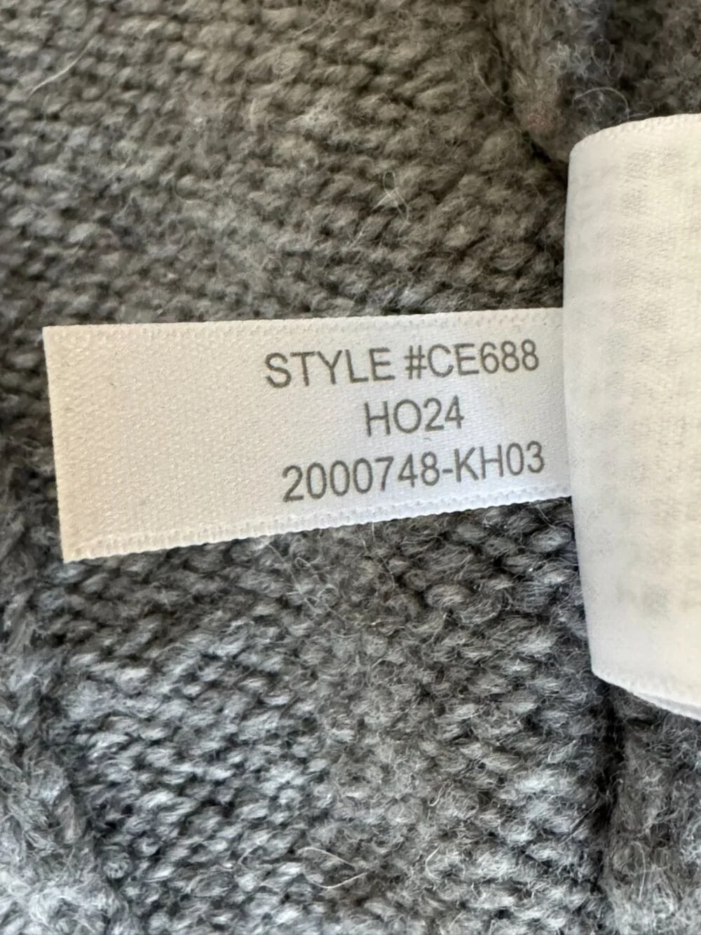 J. Crew Gray Wool Alpaca Acrylic Gold Button Cable Knit Cardigan Sweater Medium